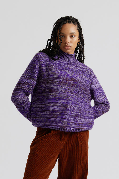 AMANDA  Fine Merino Wool Jumper - Lavender