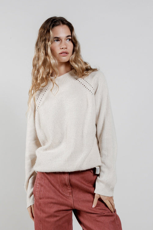 ATLANTA Wool Blend Jumper - Sand