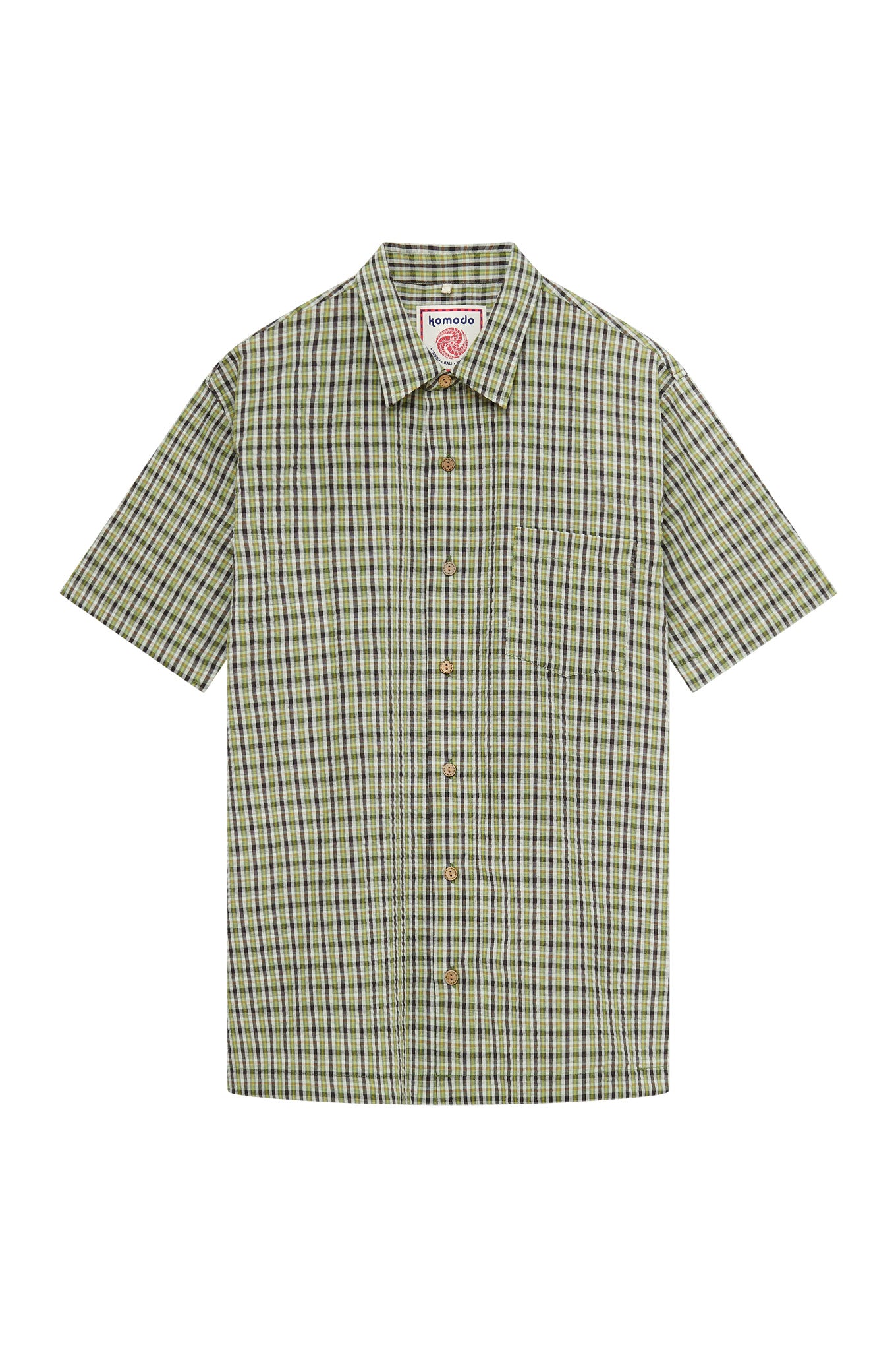 CASPAR Organic Cotton Men's Shirt - Summer Check