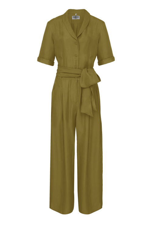 PLANET - Rayon Jumpsuit Khaki