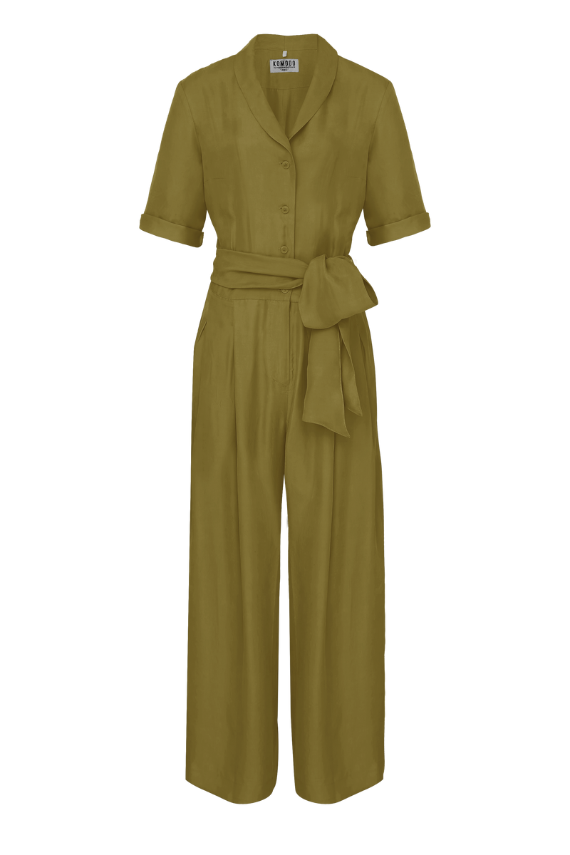 PLANET - Rayon Jumpsuit Khaki