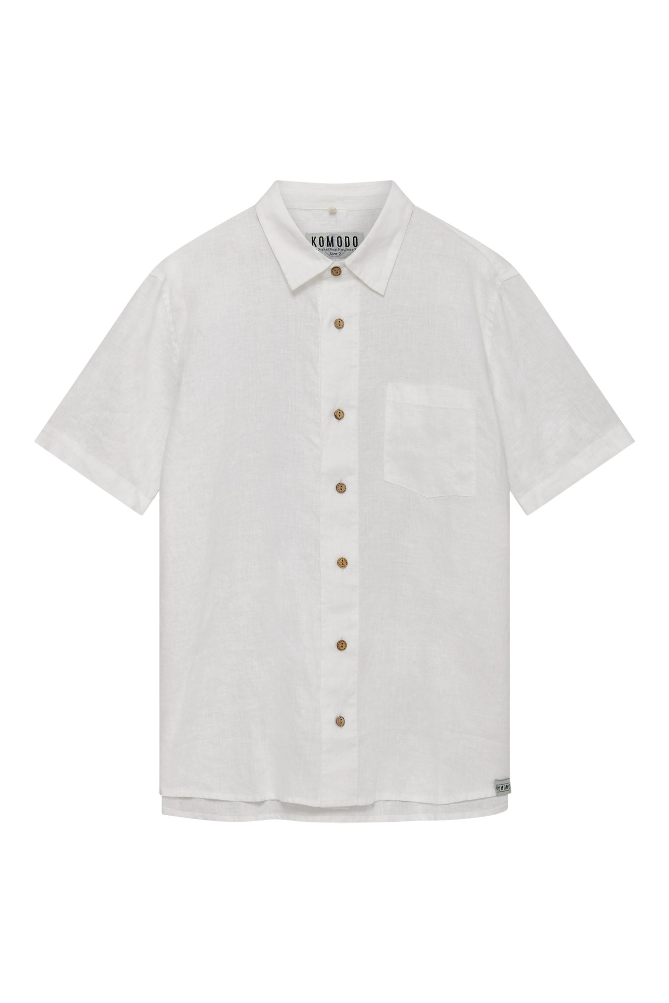 DINGWALLS - Linen Shirt White