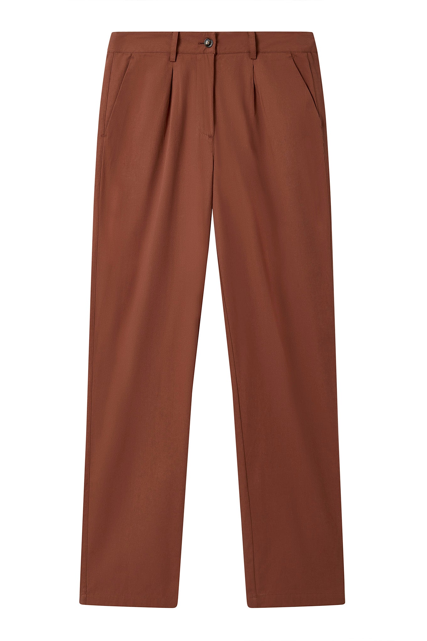 BOWIE - Organic cotton trousers - Chocolate