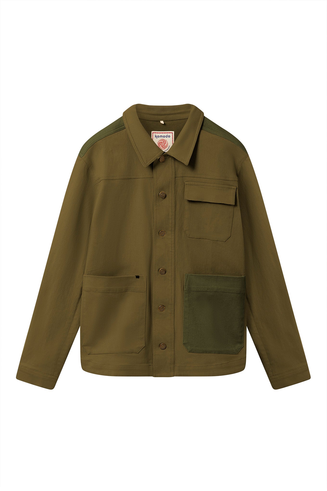 CHRISTOPHIE - Organic Cotton Jacket - Green patch