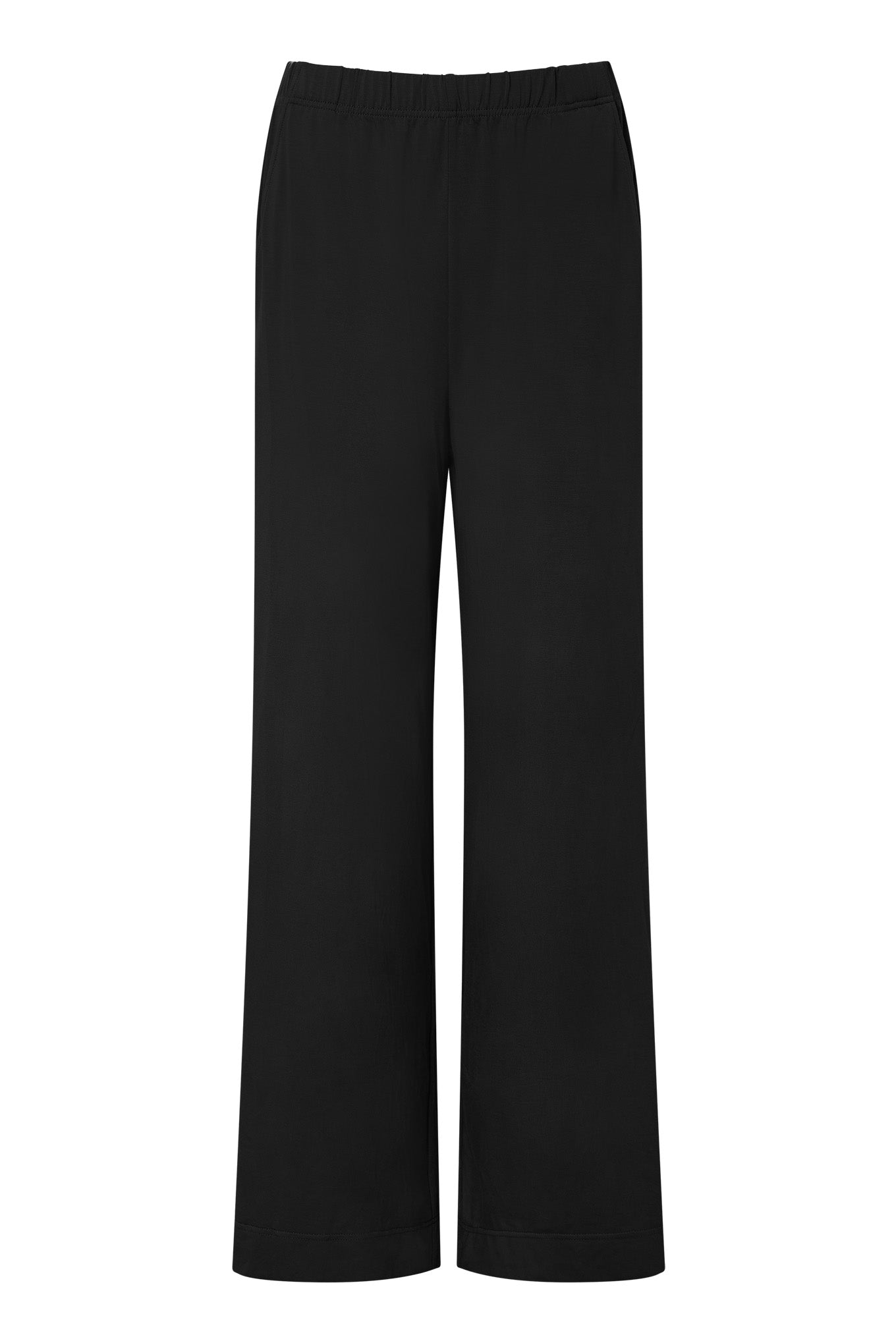 BINITA - Modal Jersey Trouser - Black