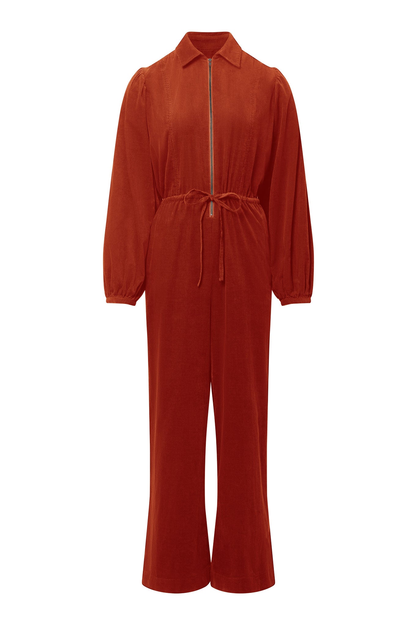 AMRITA Organic Cotton Corduroy Jumpsuit - Terracotta