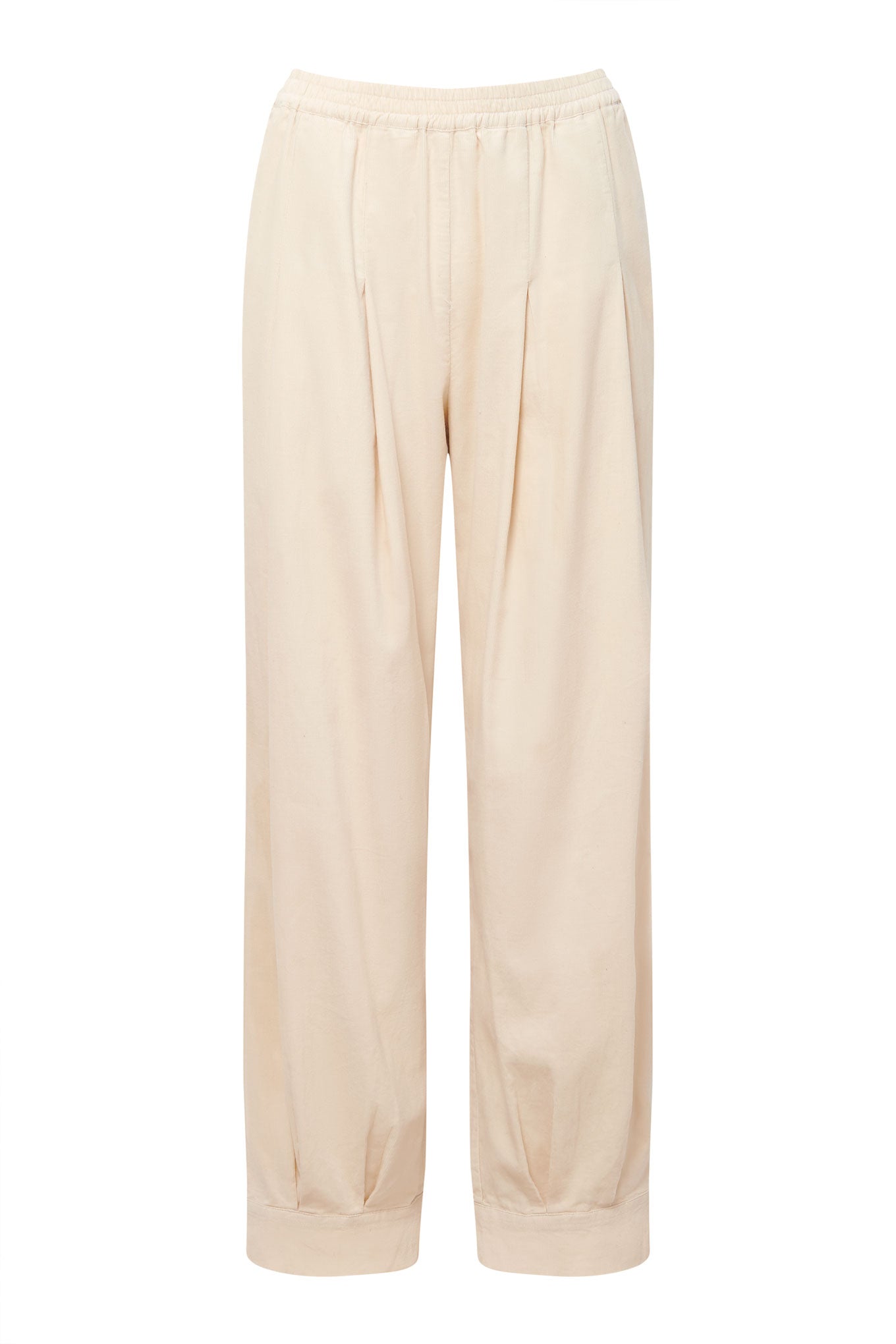 MALLORY Organic Cotton Needlecord Trouser - Winter White