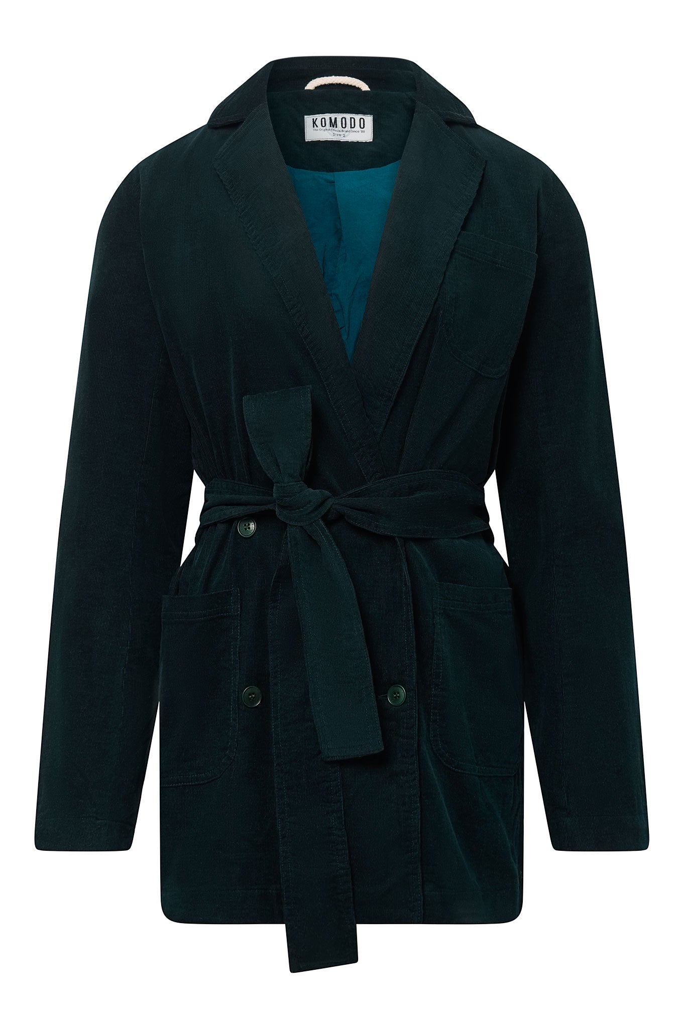 MEG Organic Cotton Needlecord Blazer - Dark Marine