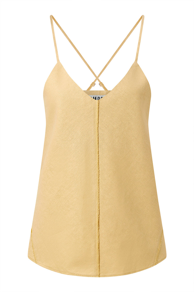 FLEUR - Organic Linen Cotton Camisole - Sand