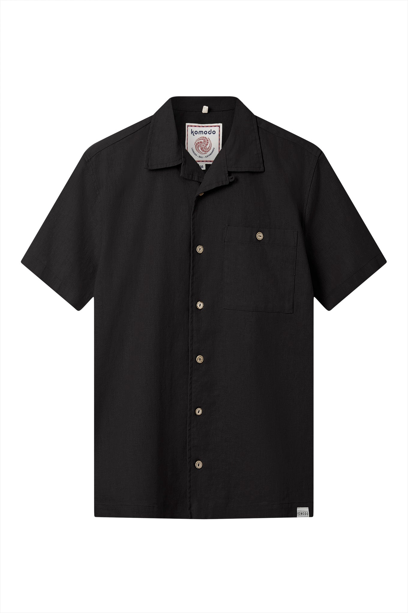 SPINDRIFT - Organic Linen Cotton Shirt - Black