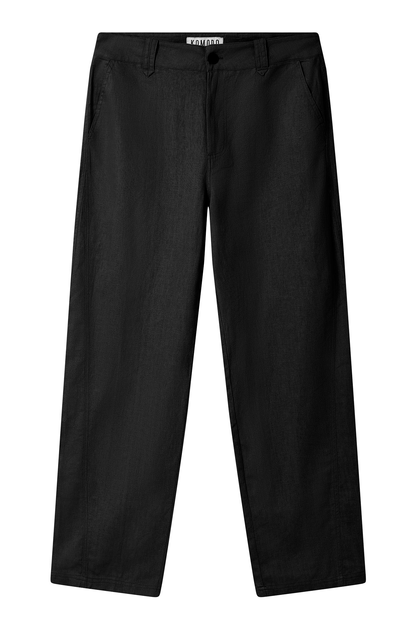 MAKULU - Organic Linen Cotton Trouser - Black