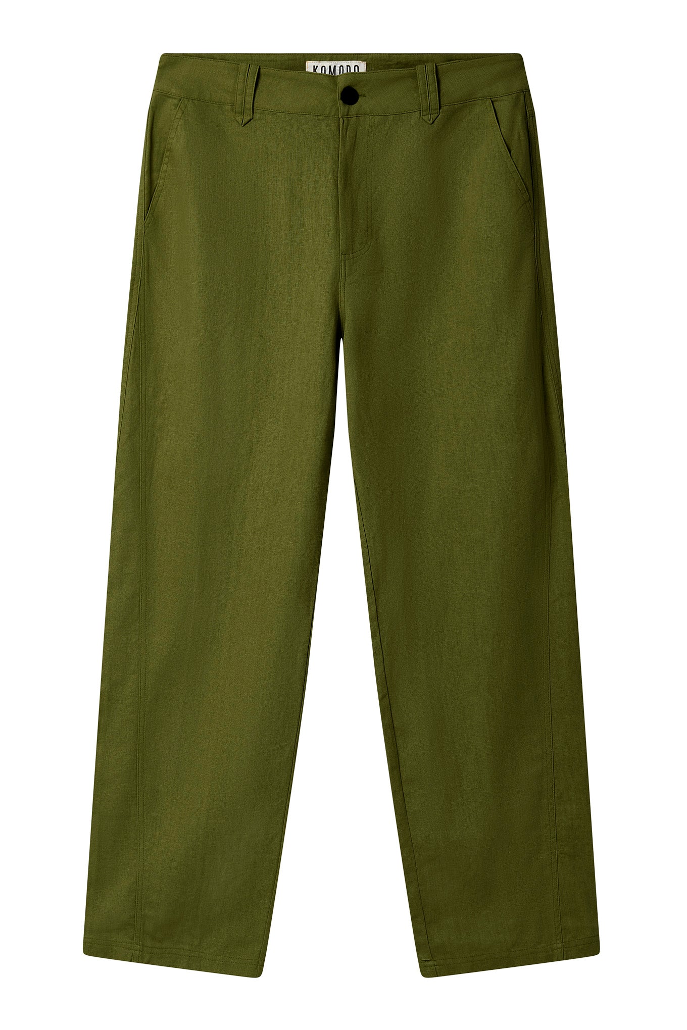 MAKULU - Organic Linen Cotton Trouser - Khaki