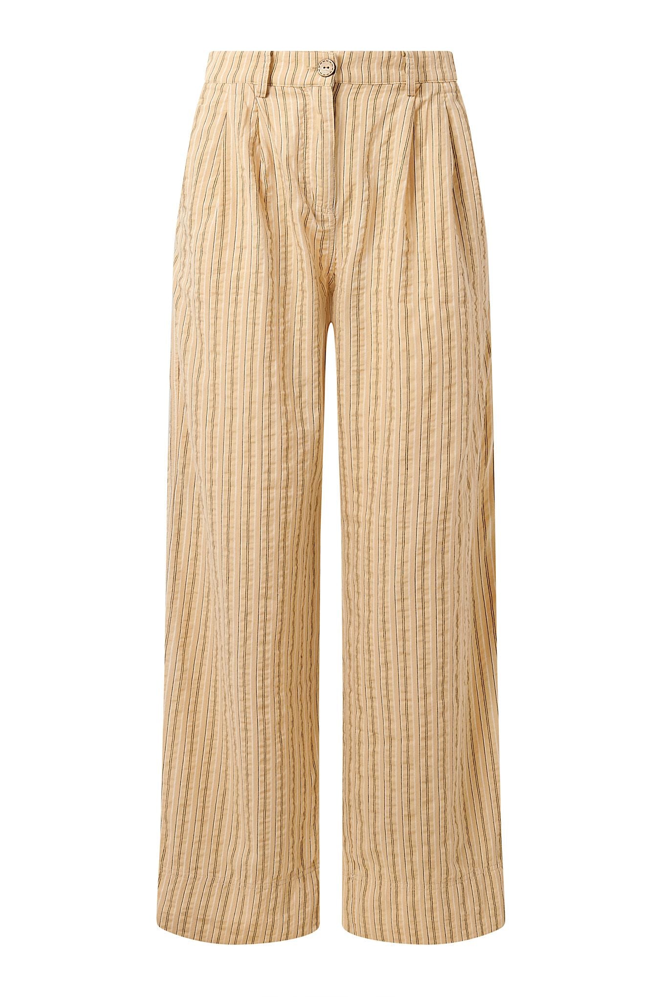 LION - Organic Cotton Trouser - Oat Stripe