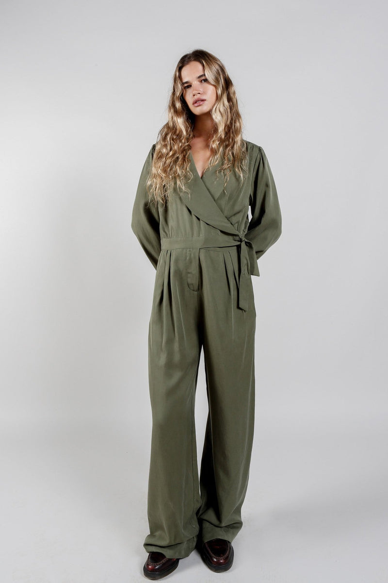 KANGRA Tencel Jumpsuit - Green