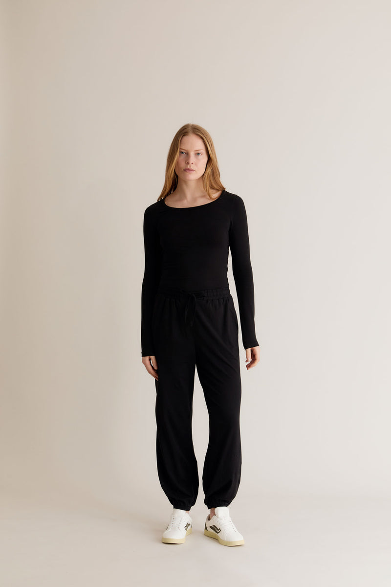 TERESA Jogger - GOTS Organic Cotton Black