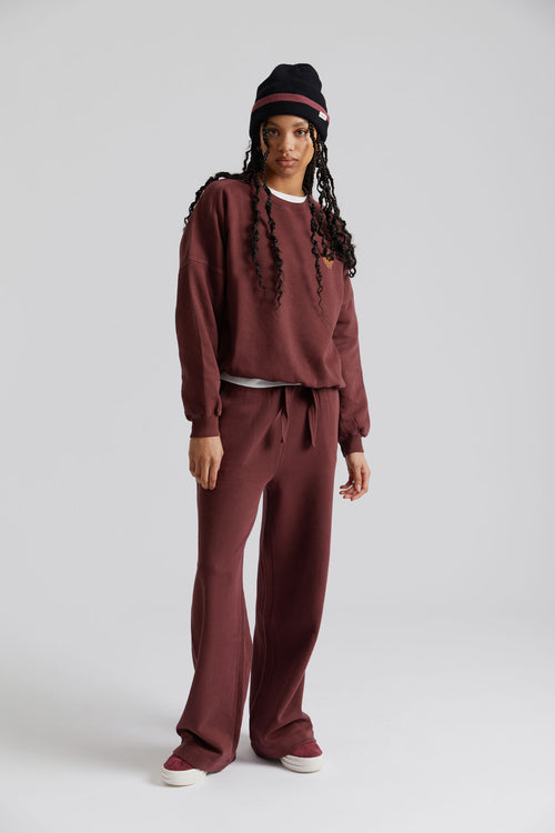 SOLEIL - Organic Cotton Jogger Walnut Brown