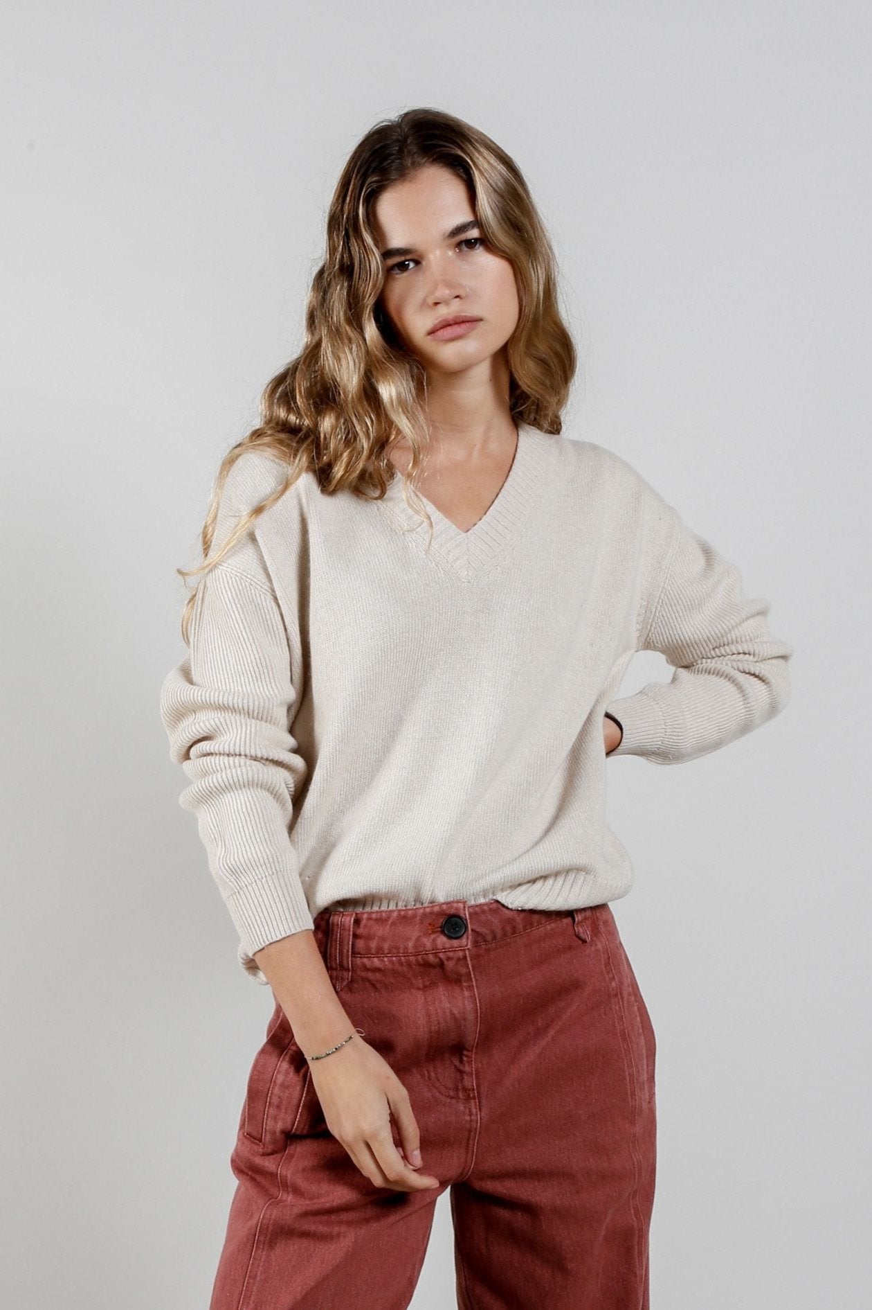 WONDER Wool Blend Jumper - Sand