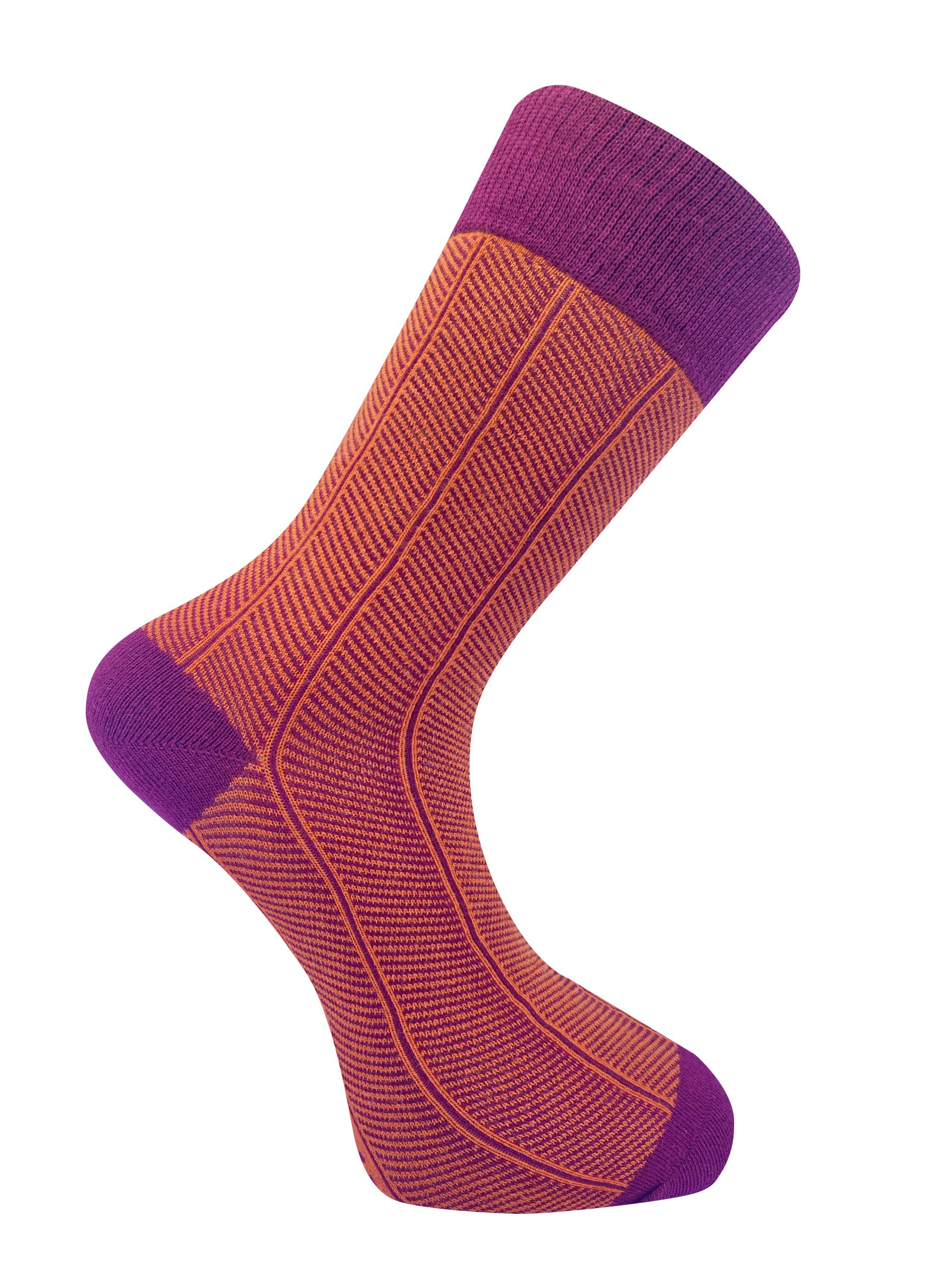 HERRINGBONE - GOTS Organic Cotton Socks Auburn