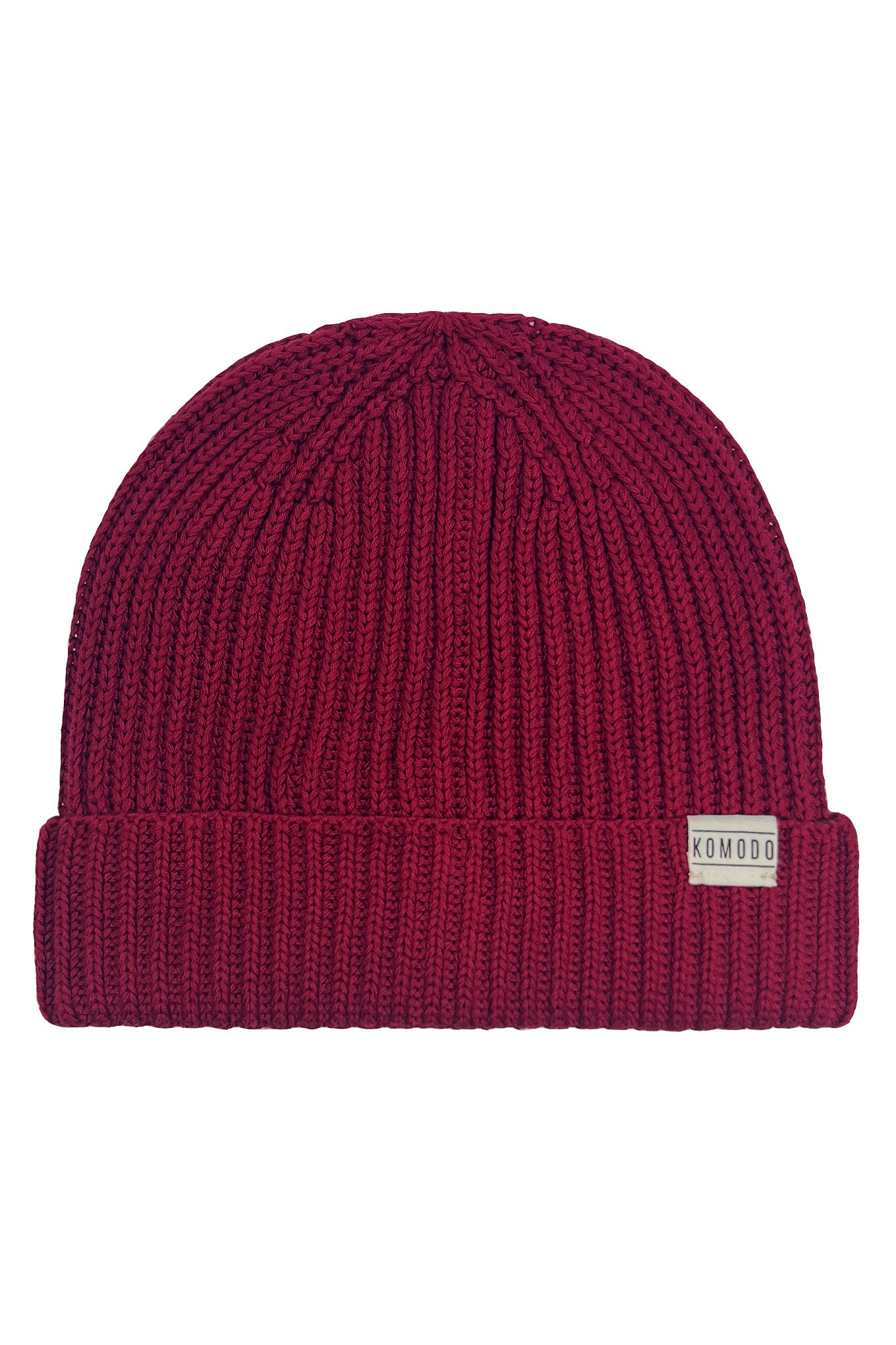 TOWN Organic Cotton Beenie Hat - Red