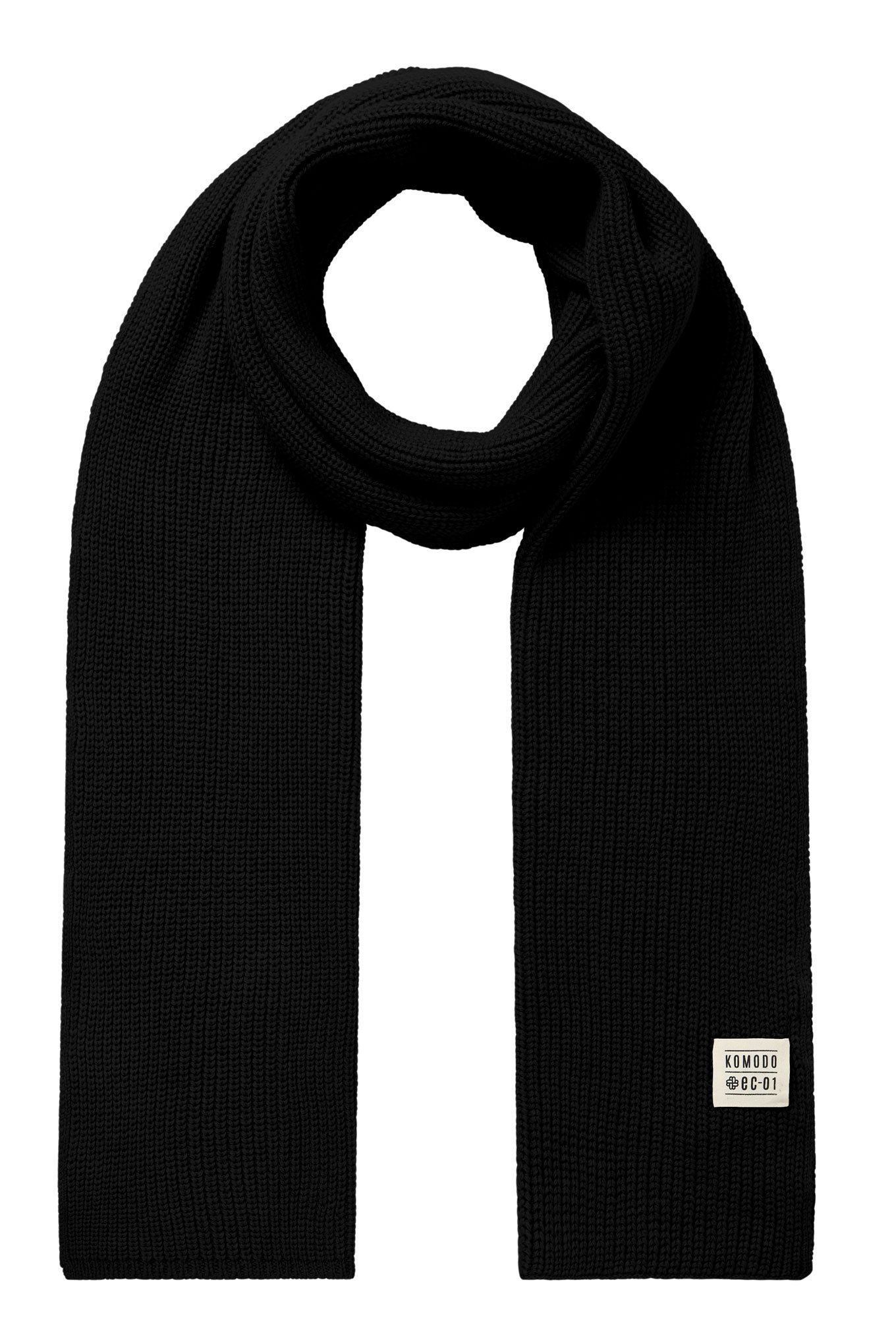 LONDON - GOTS Organic Cotton Scarf Black