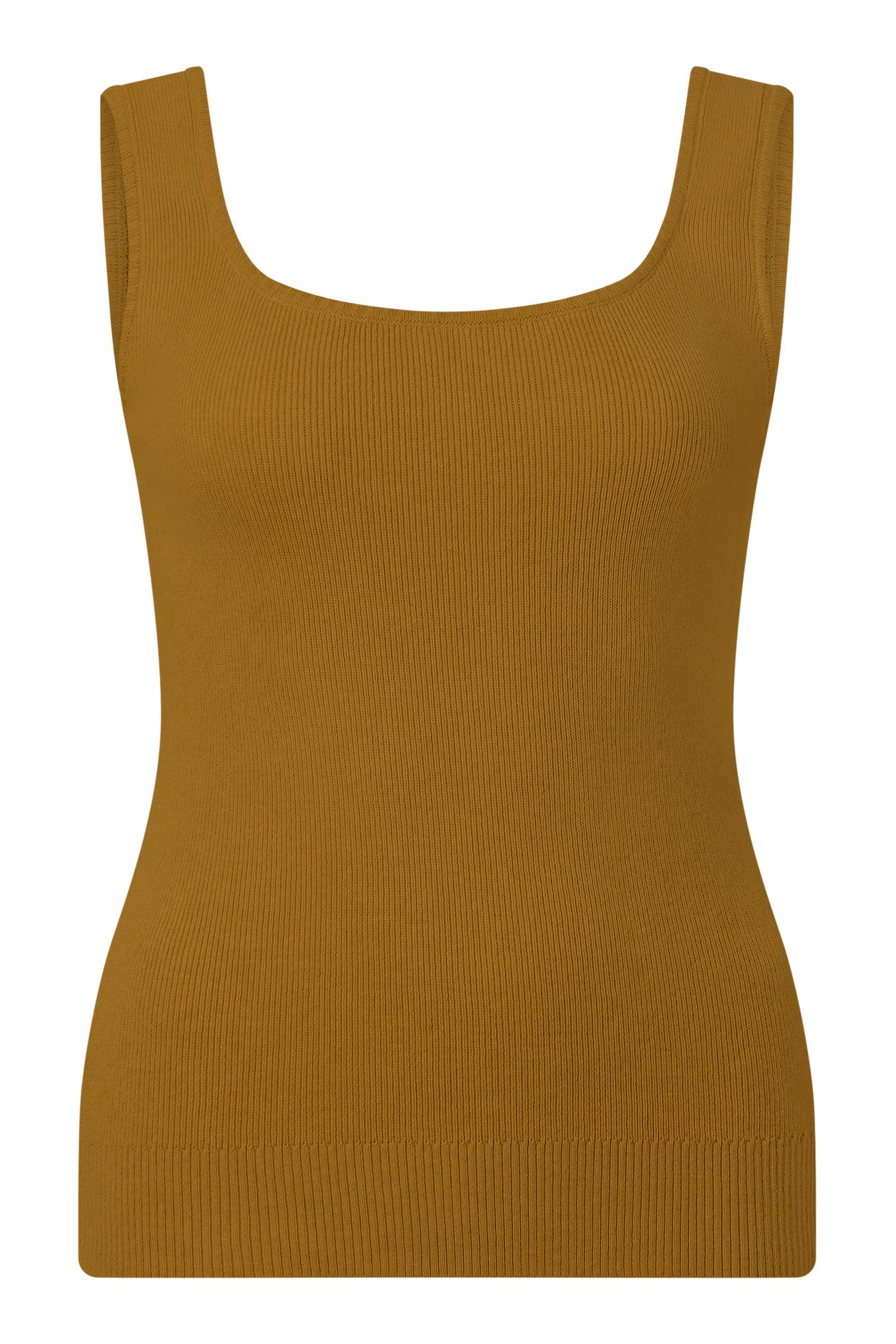 YANA - Organic Cotton Vest - Camel