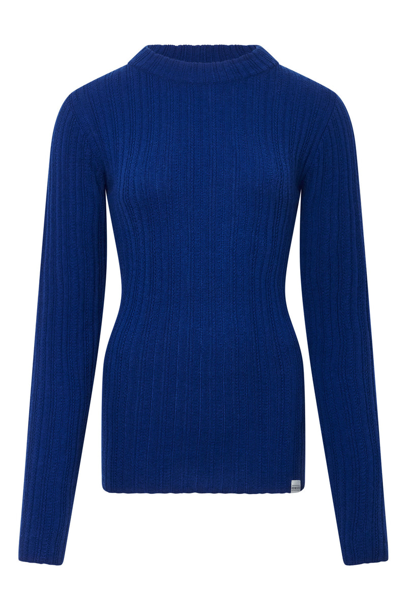 LUCKY Wool Blend Jumper - Navy