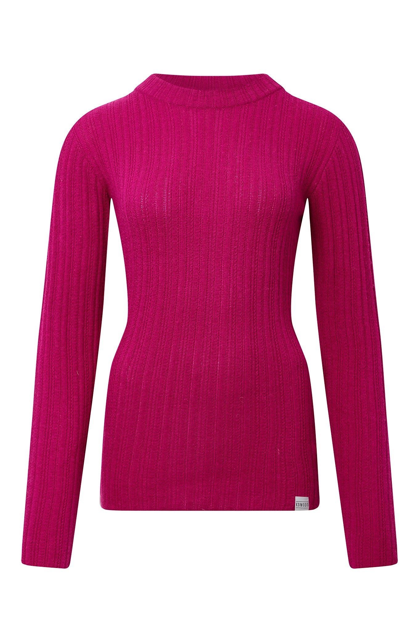 LUCKY Wool Blend Jumper - Fuschia