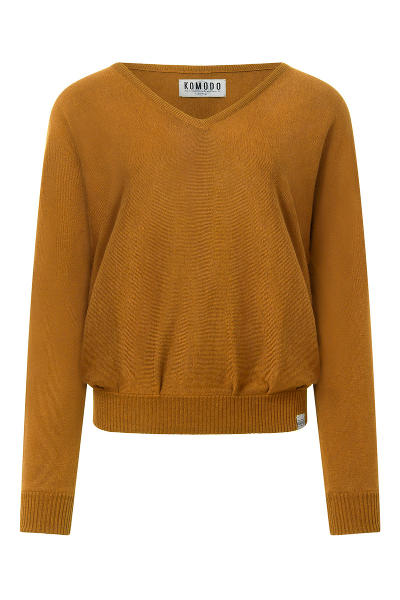 CLOVER - Cotton Tencel Jumper - Camel