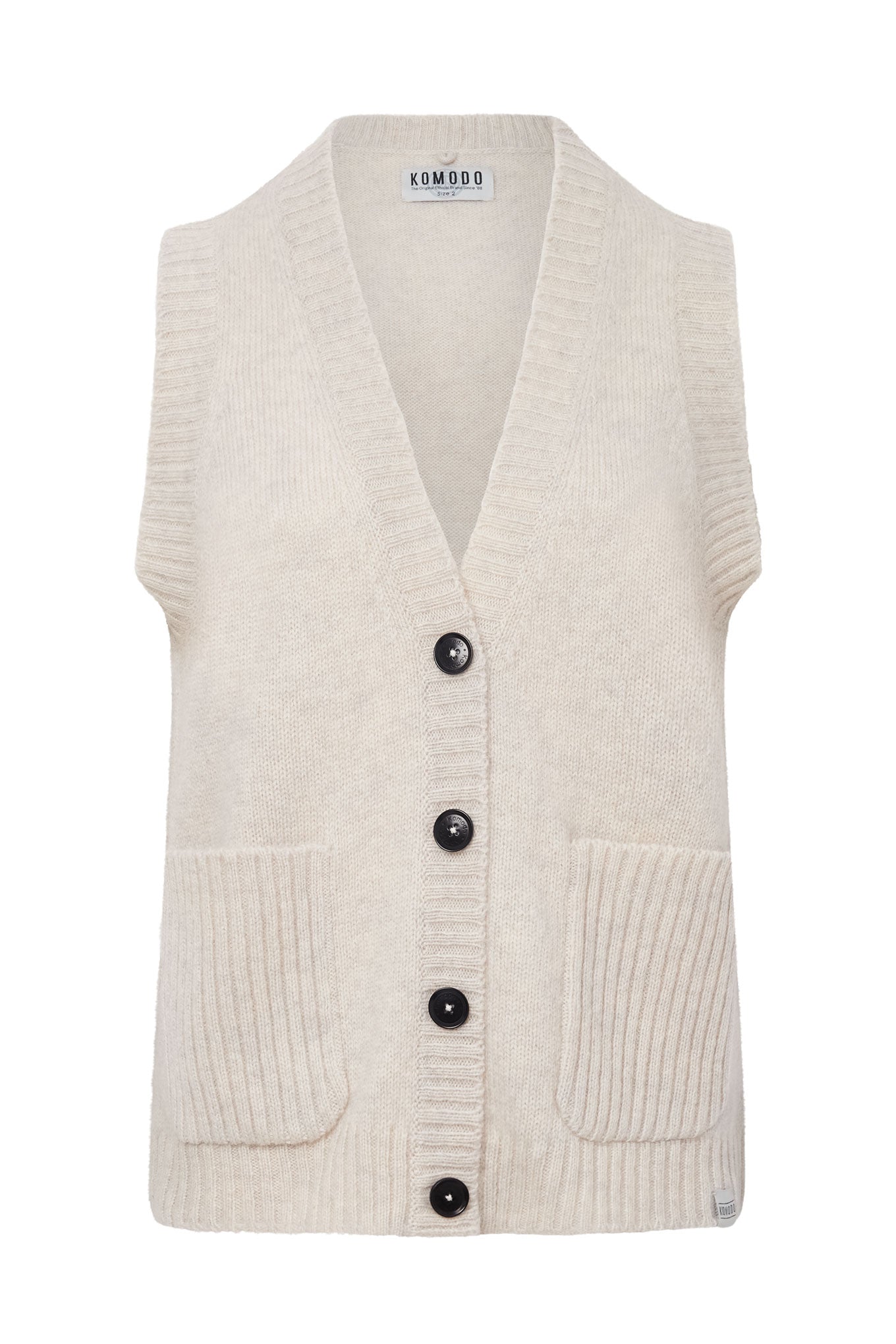 SATOSHI Wool Vest - Oat