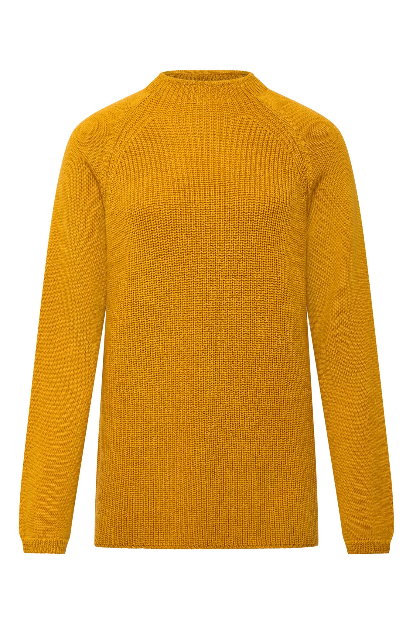 KATTY - Fine Merino Wool Jumper Mustard