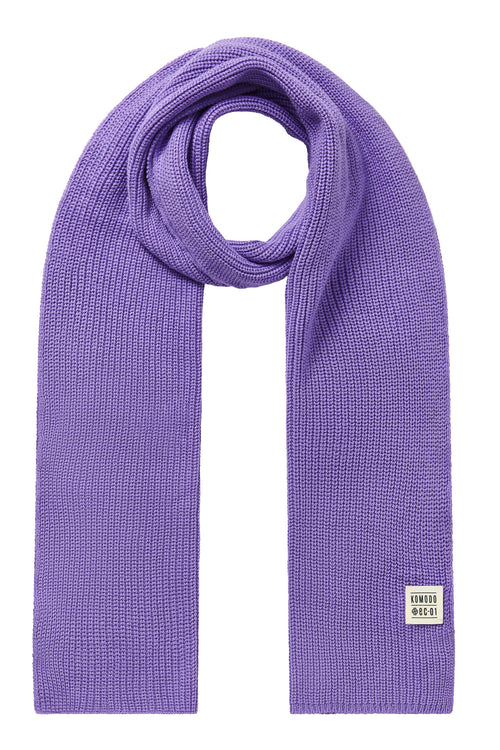 Organic cotton scarf. Vegan. GOTS Certified, Lavender, lilac, purple. Unisex.