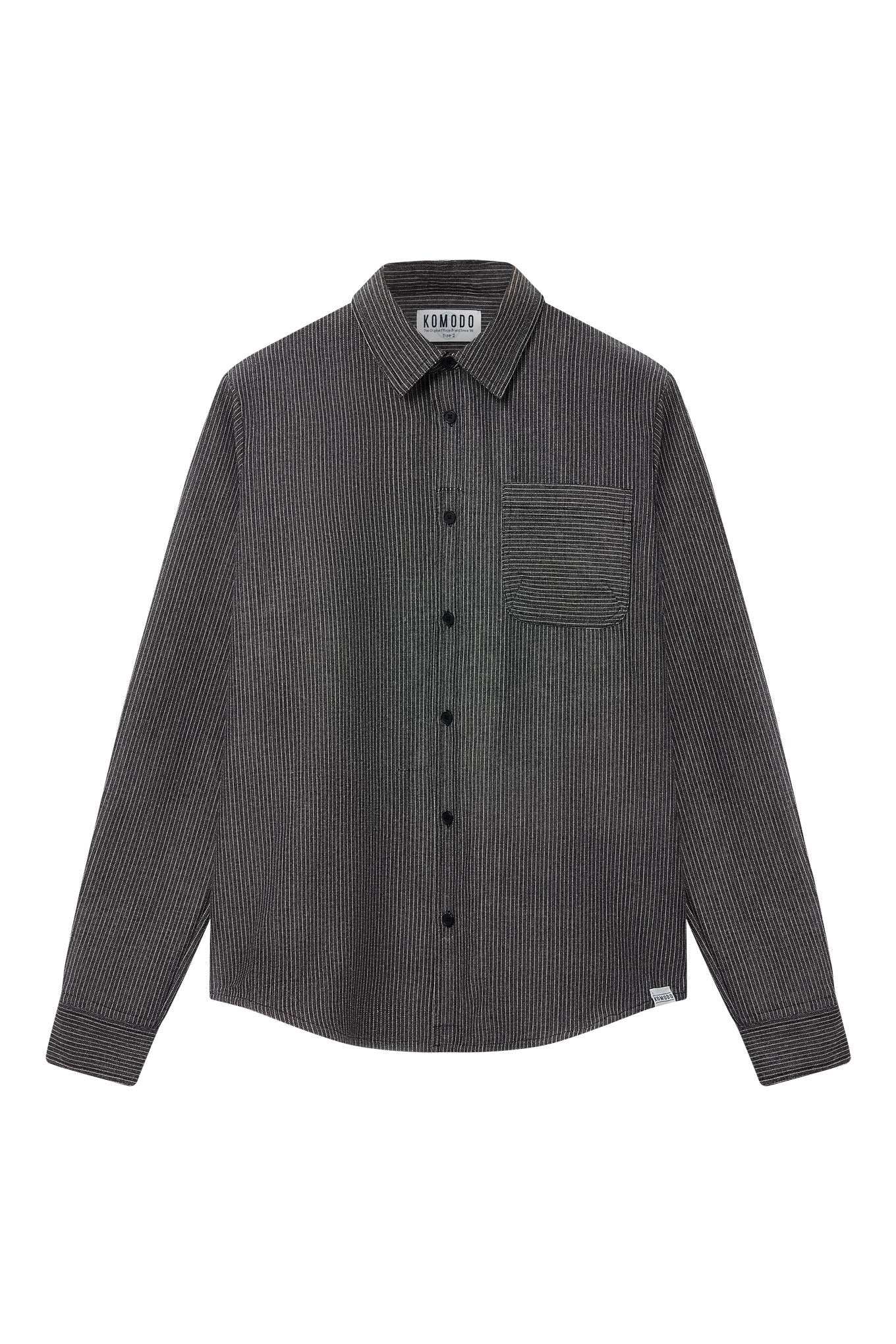 JUDE SHIRT - Monochrome Stripe