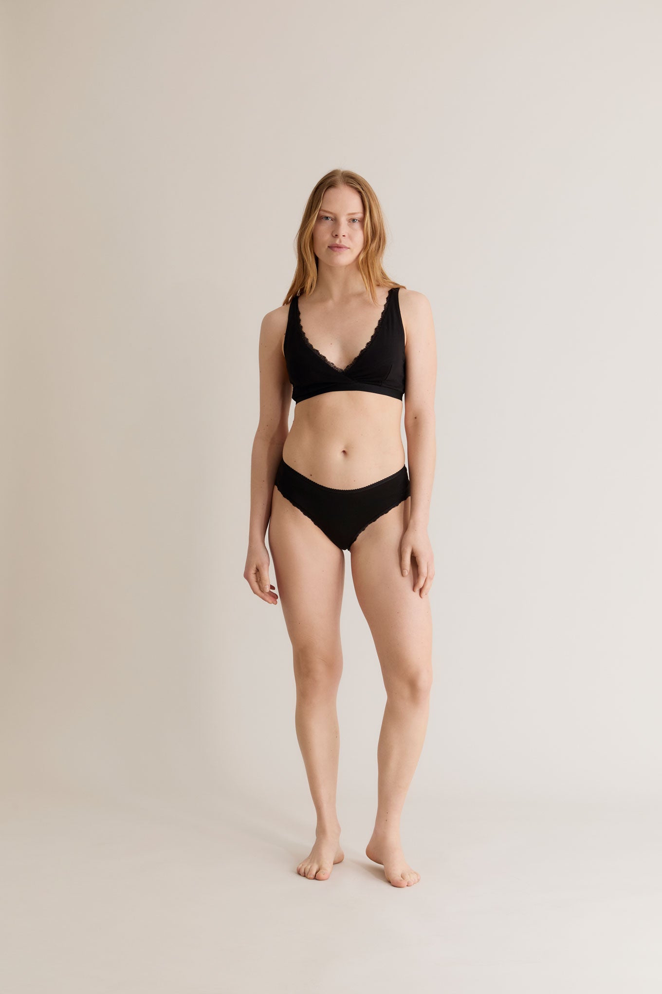 PALOMA Lace Briefs - GOTS Organic Cotton Black