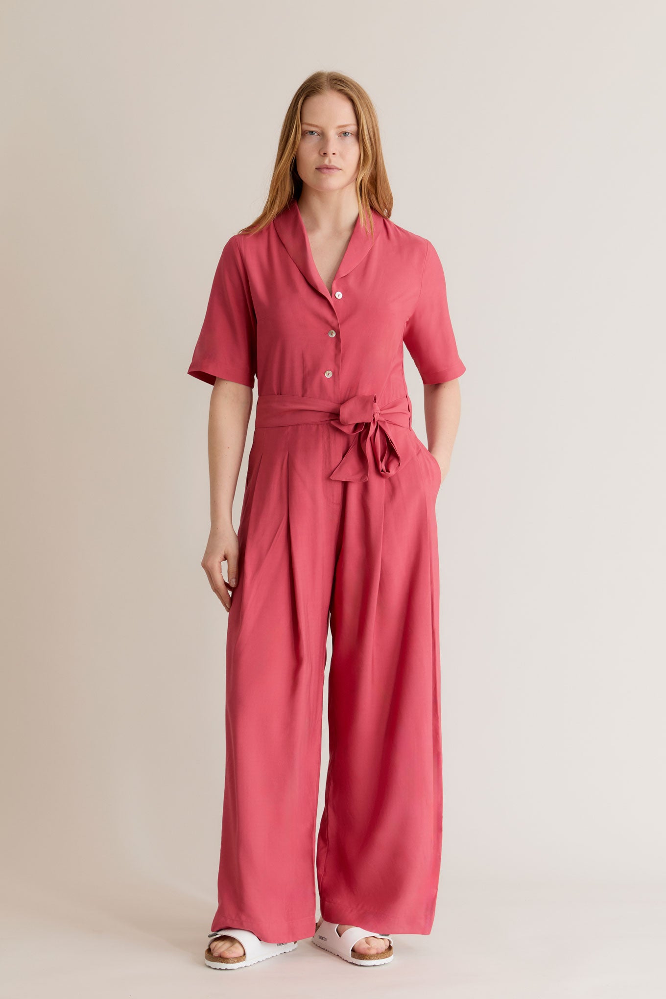 Pink womens jumpsuit online