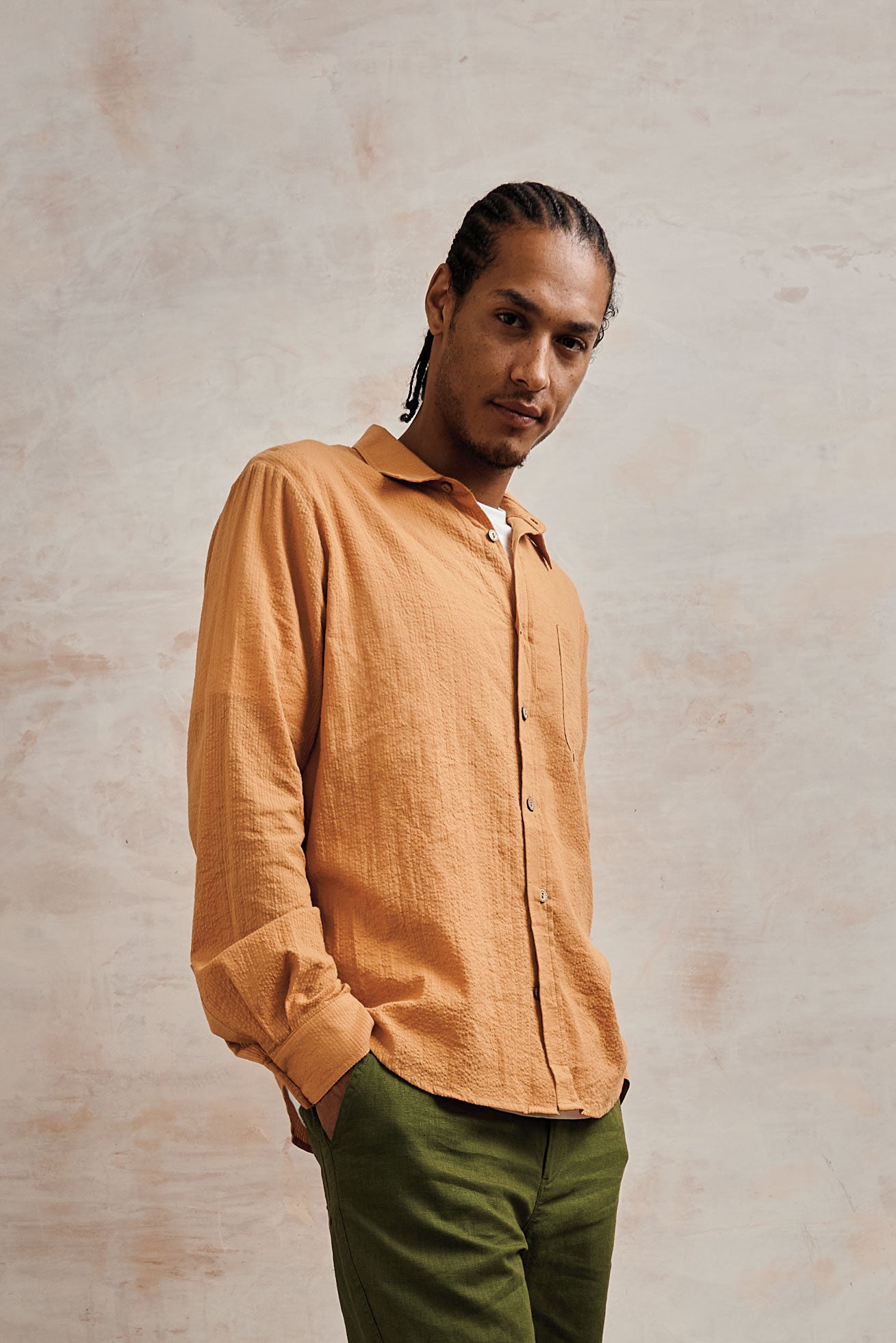 SPECTRE - Organic Cotton Shirt - Orange