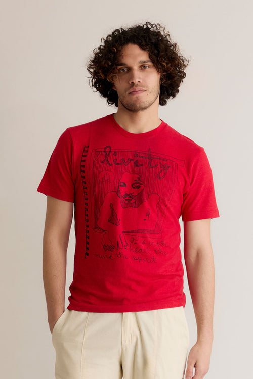 SPIRIT - Hemp Tee by LIVITY Red