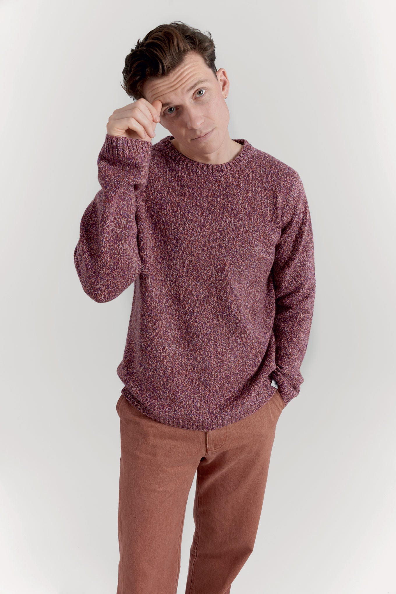 WOLF Merino Wool Jumper - Cherry