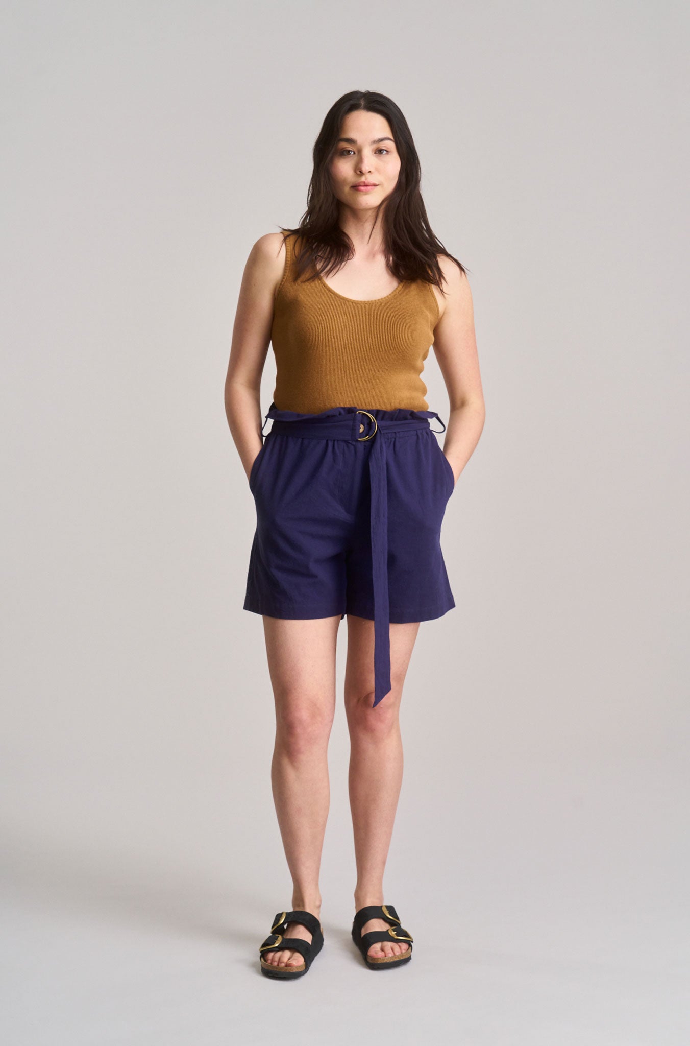 NALA - Cheesecloth Shorts - Solid Navy