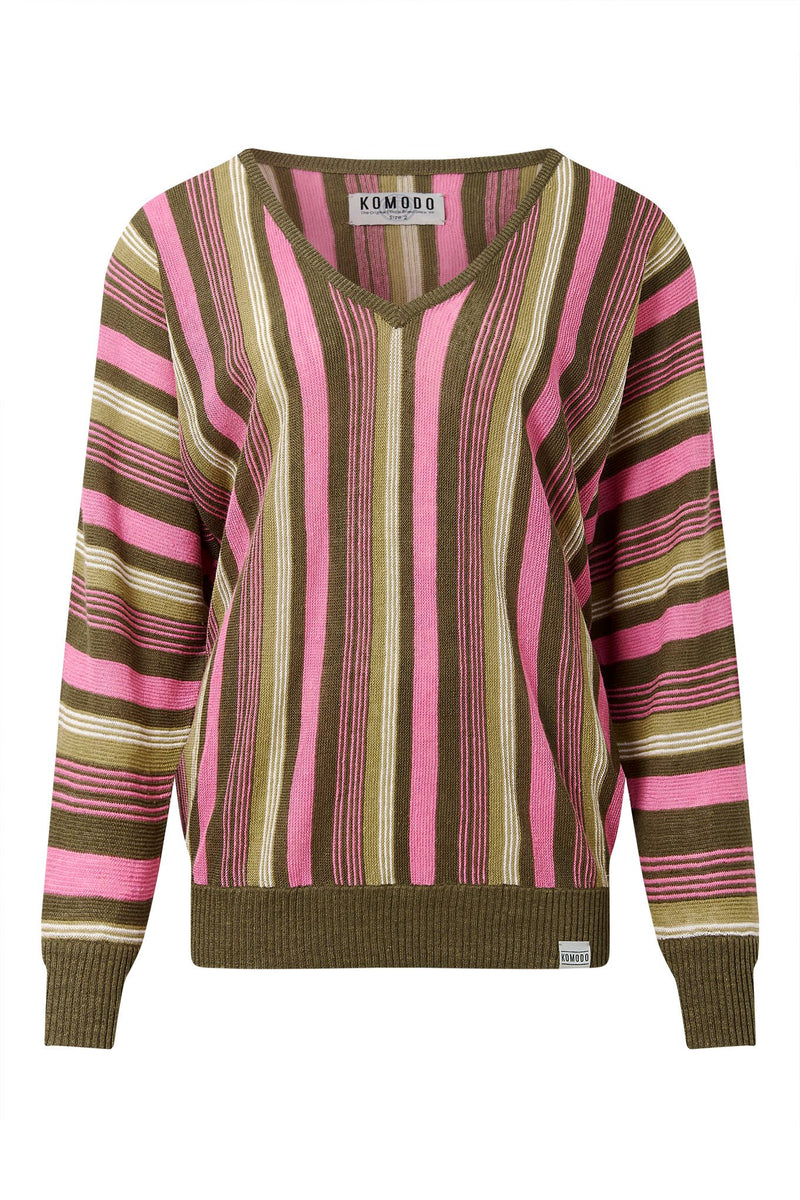 CLOVER - Linen Jumper - Stripe