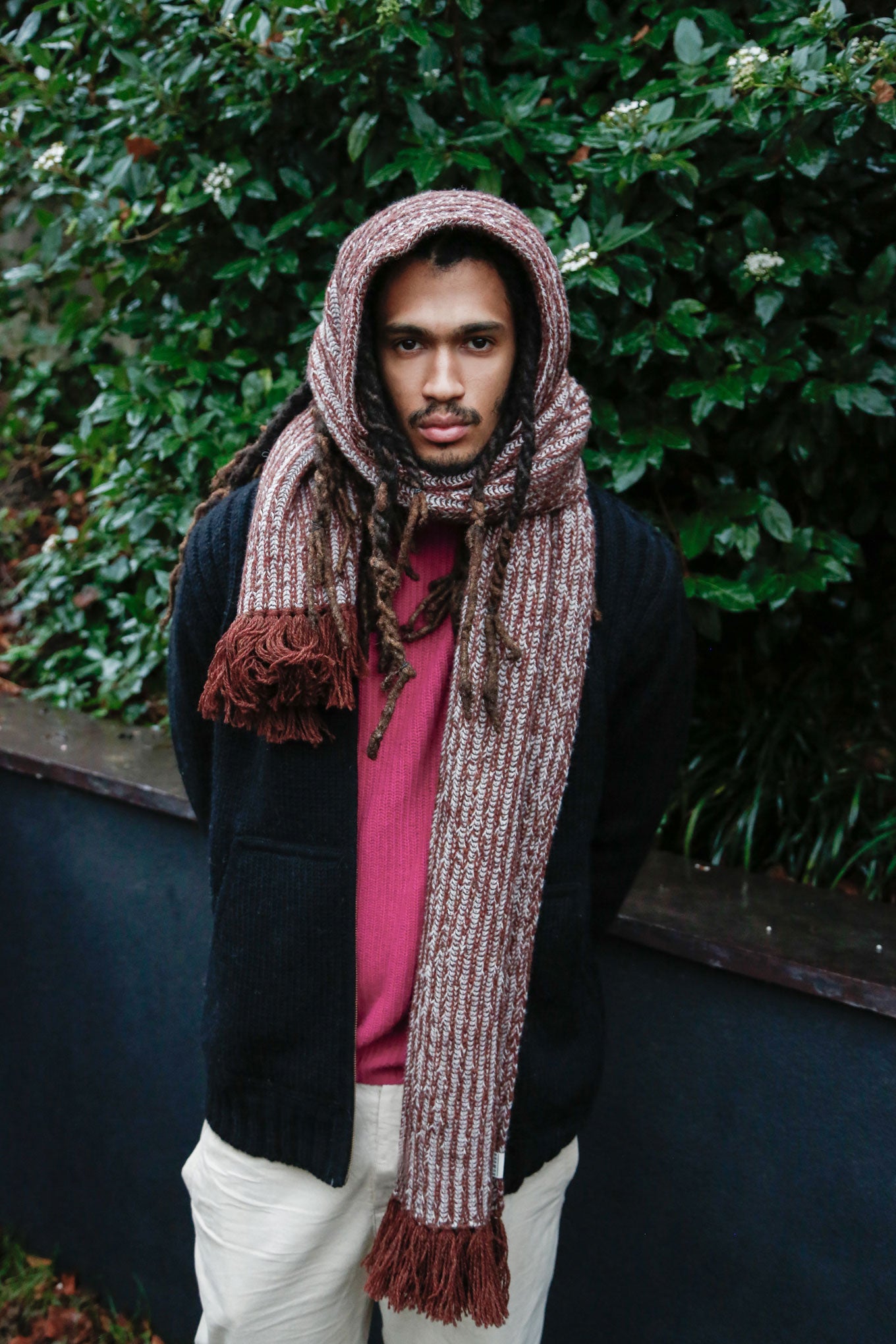 ERIN Wool Scarf - Chestnut