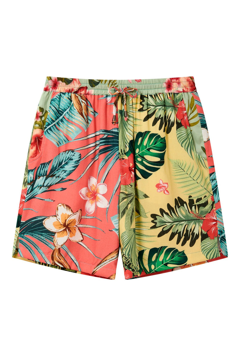 TOM - Tropical Print Rayon Shorts