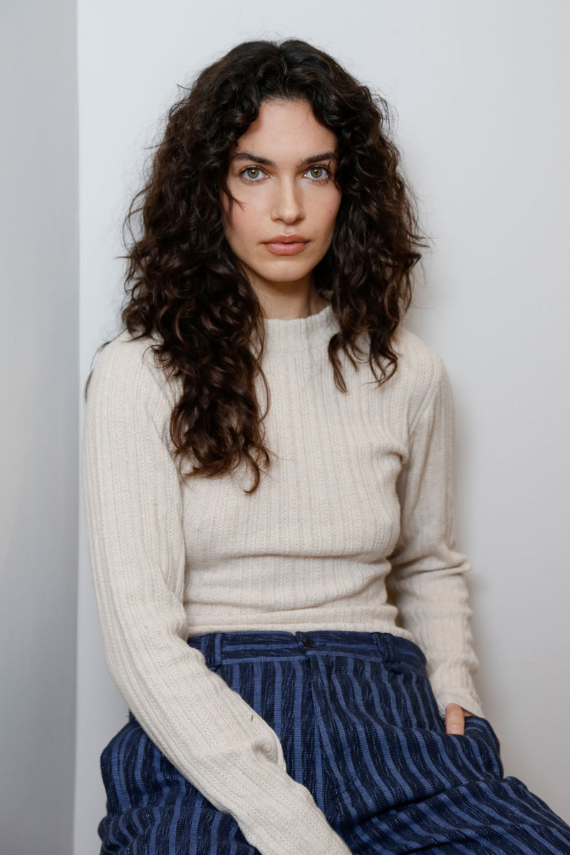 LUCKY Wool Blend Jumper - Sand