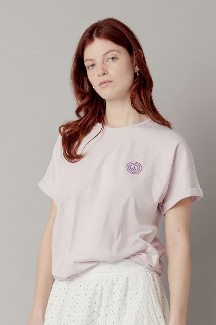 SURF Tee GOTS Organic Cotton - Pink Lavender