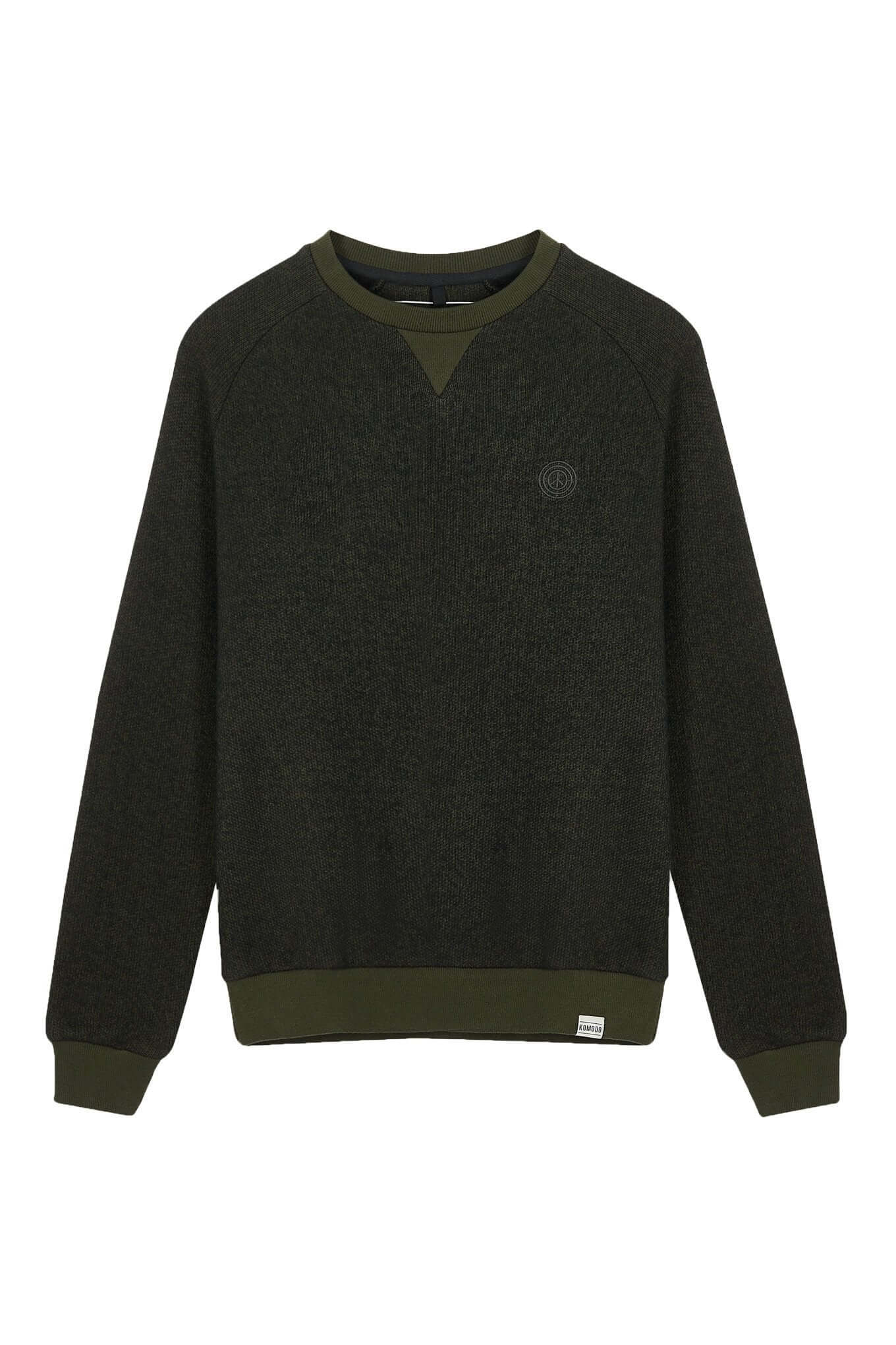 Jumper - ANTON - GOTS Organic Cotton Melange Crew Green